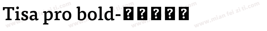 Tisa pro bold字体转换